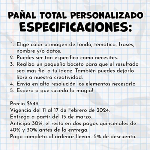 Pañal Total Personalizado - Image 2